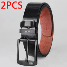 Load image into Gallery viewer, Genuine Leather For Men's High Quality Buckle Jeans Cowskin Casual Belts Business Cowboy Waistband Male Fashion Designer 2025New