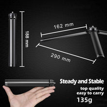Load image into Gallery viewer, Metal Mini Desktop Tripod with 1/4 Inch Screw Stand for Smooth 4 DSLR Camera Video Camcorder Aluminum Alloy Holder With Wrench