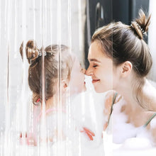 Load image into Gallery viewer, 1pc Waterproof Clear Shower Curtain with Bottom Magnets Lightweight Plastic Transparent Shower Curtain Liner for Bathroom