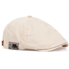 Load image into Gallery viewer, Men Side Letter Sticker Newsboy Caps British Painters Hats Spring and Autumn Adjustable Flat Cap Hip Hop Berets Peaked Cap