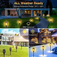 Load image into Gallery viewer, LED Solar Flame Torch - Flickering Light Waterproof Outdoor Garden Lawn Path Lamp