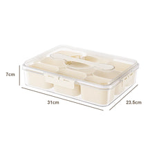 Load image into Gallery viewer, Divided Serving Tray Food Dispenser Kitchen Storage Box 9 Compartments Snack Box for Candy, Nuts, Cookies, Fruit Storage Box