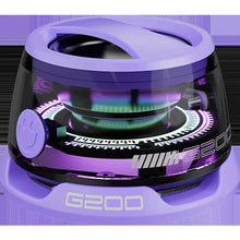 Load image into Gallery viewer, Mini Travel Stereo Speaker Outdoor Magnetic Bluetooth Speaker Wireless Portable with RGB Color Light and Phone Holder for IOS