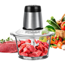 Load image into Gallery viewer, 2L Electric Food Chopper Vegetable Chopper Small Food Processor Meat Grinder Mixer Electric Dicer with 2 Speeds Meat Mincer