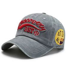Load image into Gallery viewer, 2022 Summer Women Men Baseball Cap Fashion Letter Embroidery Snapback Hat Vintage Washed Cotton Unisex Hip Hop Sun Hat Casquette