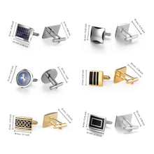 Load image into Gallery viewer, Luxury Men&#39;s Cufflinks &amp; Tie Clip Set - Wedding Guest Gift Fashion Jewelry