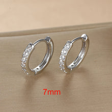 Load image into Gallery viewer, 2PCS Tiny Stainless Steel Huggie Small Hoop Earrings For Women Round Circle Punk Unisex Rock Earring Cartilage Piercing Jewelry