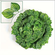 Load image into Gallery viewer, Artificial Green Ivy Leaf Rattan Creeper Leaves Vine Hanging Garland DIY Fake Flowers Plants for Garden Wedding Party Home Decor
