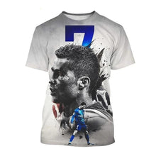 Load image into Gallery viewer, New Summer Ronaldo 3D Print T-Shirt for Boys &amp; Girls – Sports Street Fashion Tee