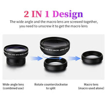 Load image into Gallery viewer, 2 in 1 Clip Lens Set - Wide-Angle &amp; Macro HD Lens for iPhone Android