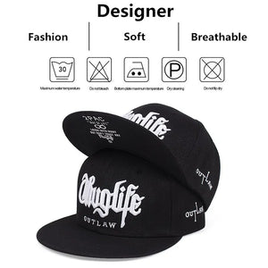 Fashion Thuglife Snapback Hat Hiphop Baseball Cap Adjustable Outdoor Sun Casual