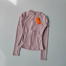 Load image into Gallery viewer, Women Sports Jacket Zip Fitness Yoga Shirt Workout Running Coats Warm Gym Long Sleeve Top Cardigan Slim Tight Jacket Activewear