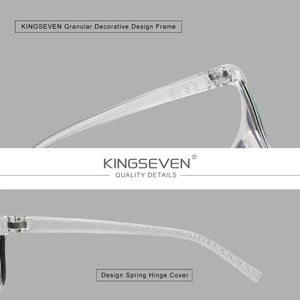 KINGSEVEN Women's Polarized Transparent Sunglasses - UV400 Fashion Eye Protection