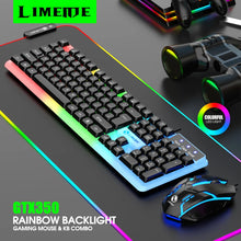 Load image into Gallery viewer, LIMEIDE GTX350 Wired Membrane Gaming Office Keyboard with Colorful Lighting 104 Keys