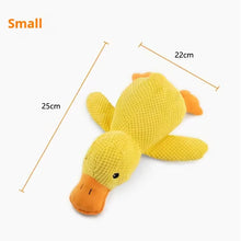 Load image into Gallery viewer, Dog sleeping with a dog hug duck toys to relieve boredom of little yellow duck pet interactive plush doll pet supplies