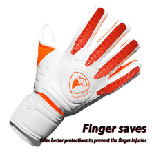 Load image into Gallery viewer, Size 5/6/7/8/9/10 Finger Save Goalkeeper Gloves Football Latex Guard Grip Protection Kids Adults Soccer Fingerave Goalie Glove