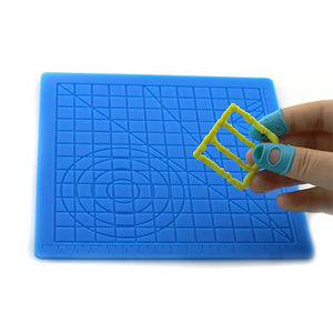 3D Printing Pen Silicone Mat - DIY Creative Drawing Pad with Heat-Proof Finger Sleeve