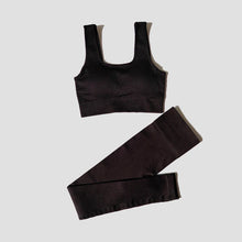 Load image into Gallery viewer, WAREBALL 2Pcs Women Sports Set Seamless Yoga Set Fitness Suit Gym Leggings Bra Workout Sportswear  Active Wear Gym Clothing