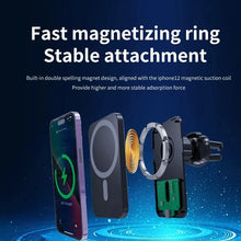 Load image into Gallery viewer, 30W Magnetic Car Wireless Charger For iPhone 15 14 13 12 Pro Max Mini Macsafe Car Phone Holder Stand Mount Fast Charging Station