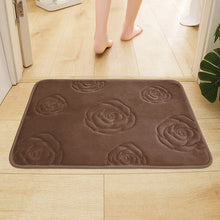 Load image into Gallery viewer, Rose Floor Mats Bathroom Kitchen Non-slip Absorbent Door Bedroom Carpets