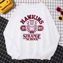 Load image into Gallery viewer, Casual Street Womens Sweatshirt Hawkins High School Indiana 1983 Printing Hoodies Loose Crewneck Pullovers Warm Fleece Clothes
