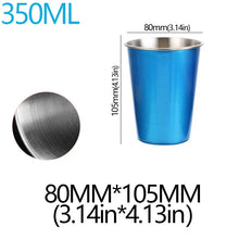 Load image into Gallery viewer, 350/500ml Stainless Steel Cups Household Office Bar Kitchen Drinks Coffee Tumbler Tea Drinking Beer Mug Metal Travel Drink Cup