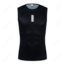 Load image into Gallery viewer, Men&#39;s Cycling Base Layer Vest – Quick-Dry Reflective Undershirt for Road Bike