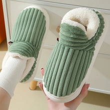Load image into Gallery viewer, Evshine Soft Sole Slippers For Women Winter Fashion Women Fur Slippers Fuzzy Plush Men Slippers Warm Furry Women Cotton Shoes