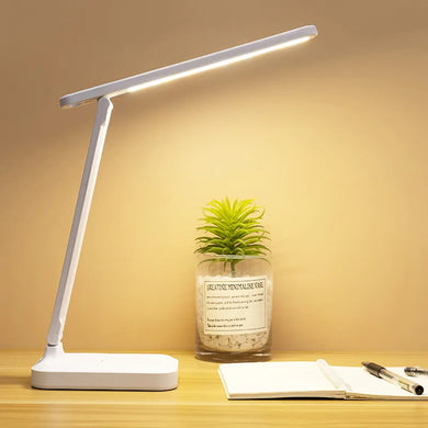 Folding LED Table Lamp: Dimmable, USB Rechargeable, Eye Protection for Study