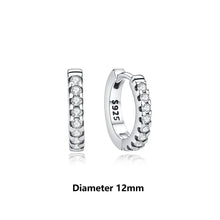 Load image into Gallery viewer, Original 925 Sterling Silver Earrings 2025 Stud Hoop Crystal Earings For Women Rose Gold Crown Heart Infinity Bee Earing Jewelry