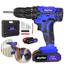 Load image into Gallery viewer, Cordless Drill Kit Electric Screwdriver Kit, 45Nm Cordless Combination Drill, LED Work Light, Home and Garden DIY Project Kit