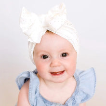 Load image into Gallery viewer, 3 Pcs Baby Fetal Cap Set - Breathable Solid Color Bow Headwear