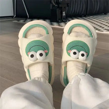 Load image into Gallery viewer, Women&#39;s Cartoon Frog Slippers Winter Warm Indoor Home Shoes Sandals