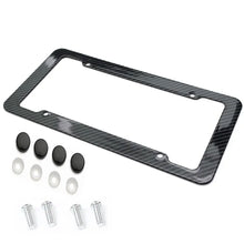 Load image into Gallery viewer, NEW Universal 30*15CM 1/2pcs License Plate Frame Carbon pattern Plastic License Plate Frame Bracket with Standard Screw Kits