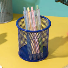 Load image into Gallery viewer, 1Pcs New Pencil Holder Office Desk Metal Mesh Square Pen Pot Cup Case Container Organiser Durable Pencil Case
