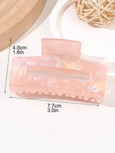 Load image into Gallery viewer, Tortoise Hair Claw Clips Rectangle Shape Barrettes Fashion Accessories for Women