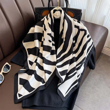 Load image into Gallery viewer, 90*90Cm Square Scarf Twill Silk Feeling Women Head Shawls and Wraps Luxury Hair Tree Print Neck Scarves Hijab Bandana Pashmina