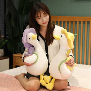 Kawaii Flower Duck Plush - 30cm Stuffed Animal Toy, Best Gift for Kids