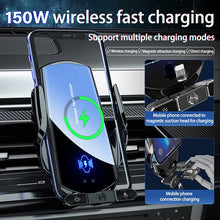 Load image into Gallery viewer, Car wireless charger Magnetic Cell Phone Holder Mobile Phone Stand in Car GPS Support 360° Rotatable Mount For iPhone Xiaomi