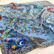 Load image into Gallery viewer, 90*90Cm Square Scarf Twill Silk Feeling Women Head Shawls and Wraps Luxury Hair Tree Print Neck Scarves Hijab Bandana Pashmina