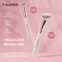 Load image into Gallery viewer, MAANGE 4PCS Face Makeup Brush Set - Foundation, Concealer, Soft Bristles, Gift Box