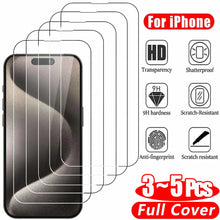 Load image into Gallery viewer, Clear Glass Film For iPhone 15 16 17 Pro Max Screen Protector For iPhone 11 12 13 14 15 Pro Tempered Glass iPhone13 Mini 16 Plus