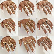 Load image into Gallery viewer, 23pcs Stackable Rings! Gold/Silver, Boho, Minimalist