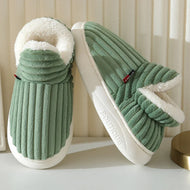 Evshine Soft Sole Slippers For Women Winter Fashion Women Fur Slippers Fuzzy Plush Men Slippers Warm Furry Women Cotton Shoes