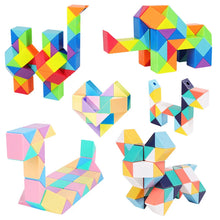 Load image into Gallery viewer, Magic Snake Puzzle Toy 24-72 Segments 3D Fidget Cube