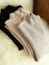 Load image into Gallery viewer, Autumn Winter chic Bottom Sweaters Women Fashion Turtleneck Pullover Slim Long Sleeve Knitted Jumpers Soft Warm Pull Femme Top