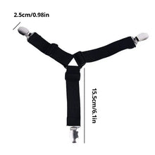 Load image into Gallery viewer, 4Pcs Bed Sheet Fasteners - Adjustable Elastic Clips for Mattress Cover &amp; Bed Sheet Organizer