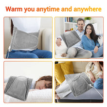 Load image into Gallery viewer, Electric Heating Waist Pad Adjustable Temperature Massage Waist Warm&amp;Hot Compress For Abdomen Uterus Thermal Lumbar Support Belt