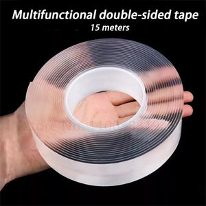 Multifunctional Double-Sided Tape: Waterproof, Reusable, Strong Adhesive