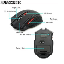 Load image into Gallery viewer, Mini Wireless Optical Mouse - Portable USB Mouse for Notebook Computer